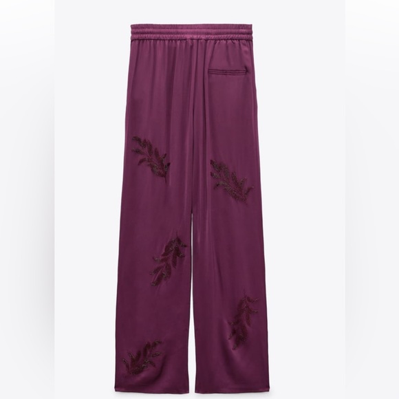 Zara beaded embroidered pants - Picture 5 of 7